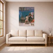 Jean-Leon Gerome - The Bath - poster print lifestyle living room 1 unframed