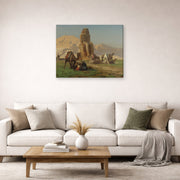 Jean-Leon Gerome - The Colossus of Memnon - gallery wrap lifestyle living room 2