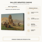 Jean-Leon Gerome - The Colossus of Memnon - gallery wrap product details infographic