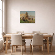 Jean-Leon Gerome - The Colossus of Memnon - poster print lifestyle dining unframed