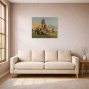 Jean-Leon Gerome - The Colossus of Memnon - poster print lifestyle living room 1 unframed