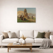 Jean-Leon Gerome - The Colossus of Memnon - poster print lifestyle living room 2 unframed