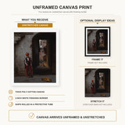 Jean-Leon Gerome - The Guard - canvas print combined product and display infographic frame and bars not included