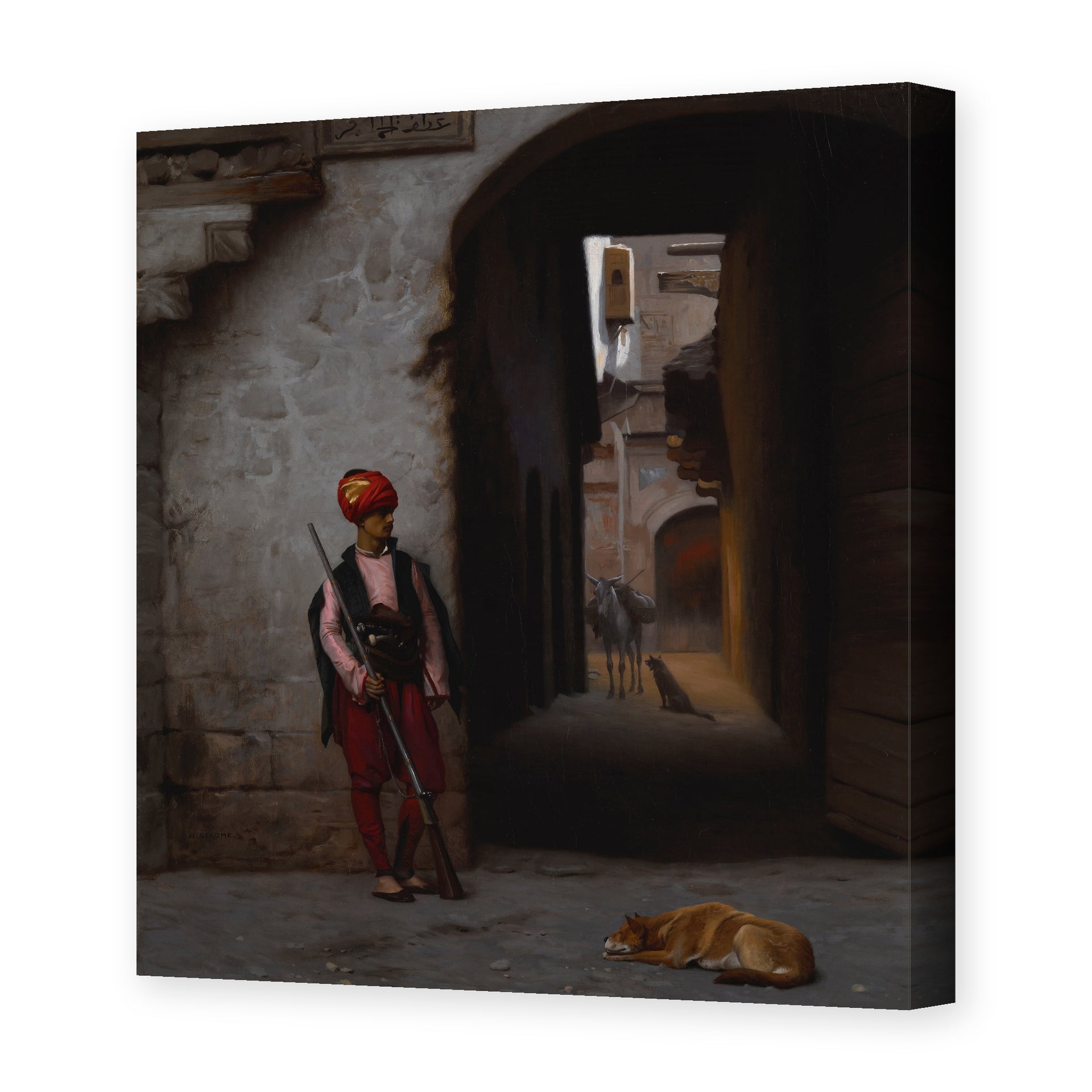 Jean-Leon Gerome - The Guard - gallery wrap hero