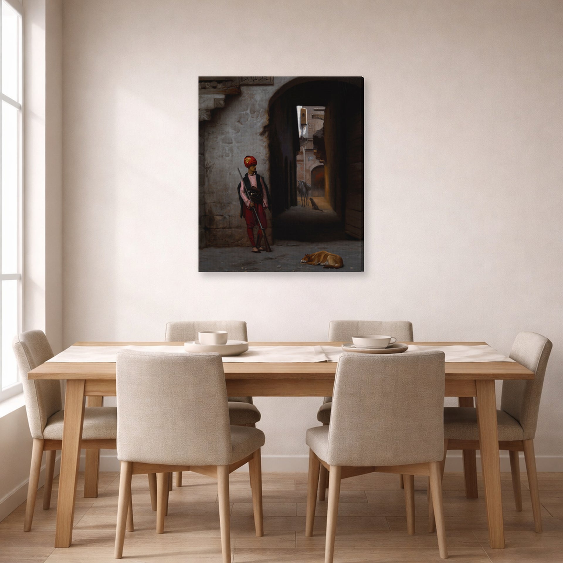 Jean-Leon Gerome - The Guard - gallery wrap lifestyle dining