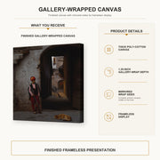 Jean-Leon Gerome - The Guard - gallery wrap product details infographic