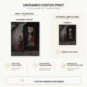 Jean-Leon Gerome - The Guard - poster print combined product and display infographic