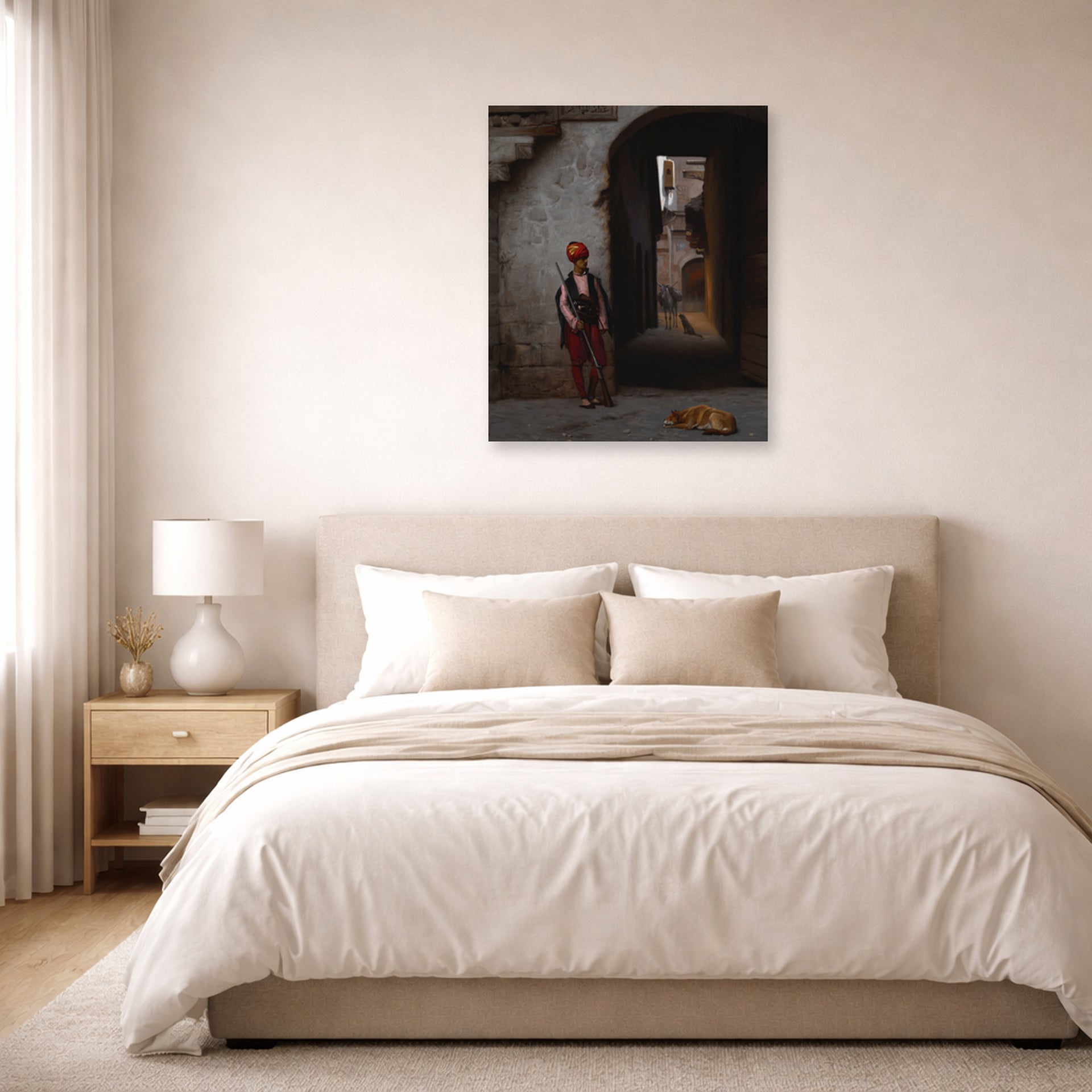 Jean-Leon Gerome - The Guard - poster print lifestyle bedroom unframed