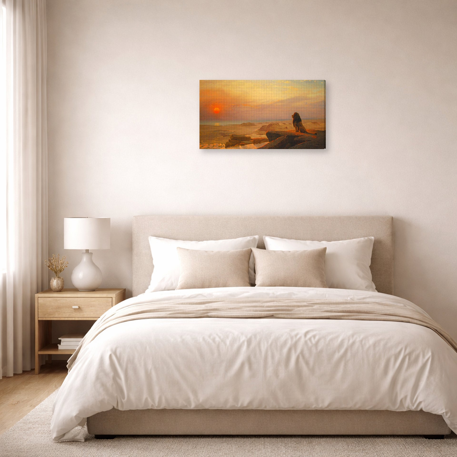 Jean-Leon Gerome - The Two Majesties - gallery wrap lifestyle bedroom