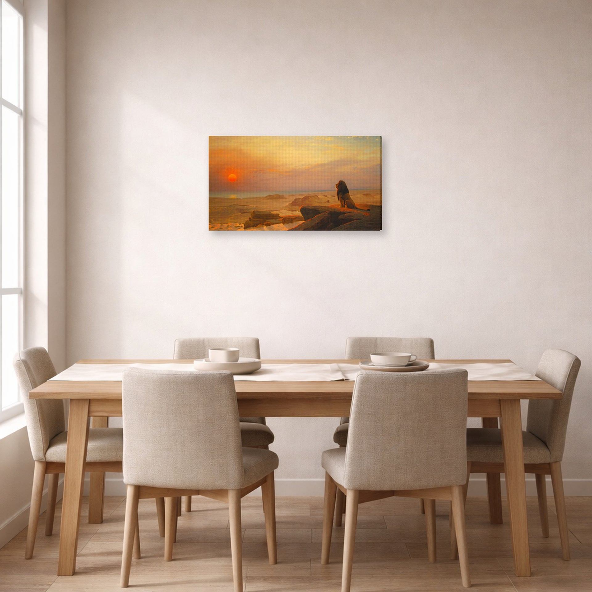 Jean-Leon Gerome - The Two Majesties - gallery wrap lifestyle dining