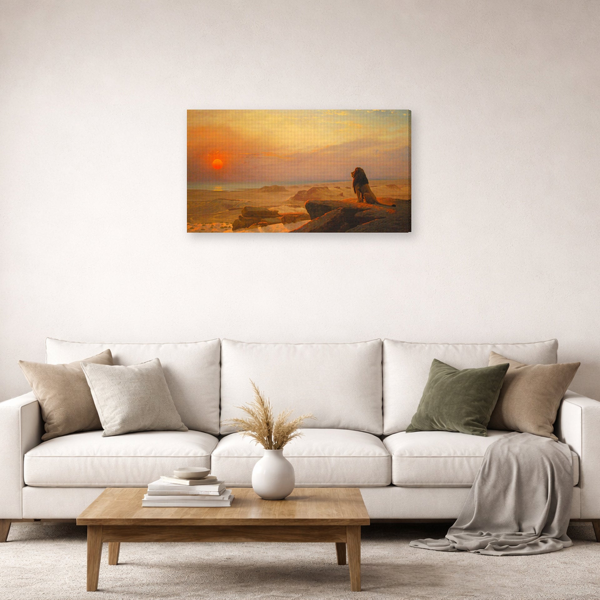 Jean-Leon Gerome - The Two Majesties - gallery wrap lifestyle living room 2