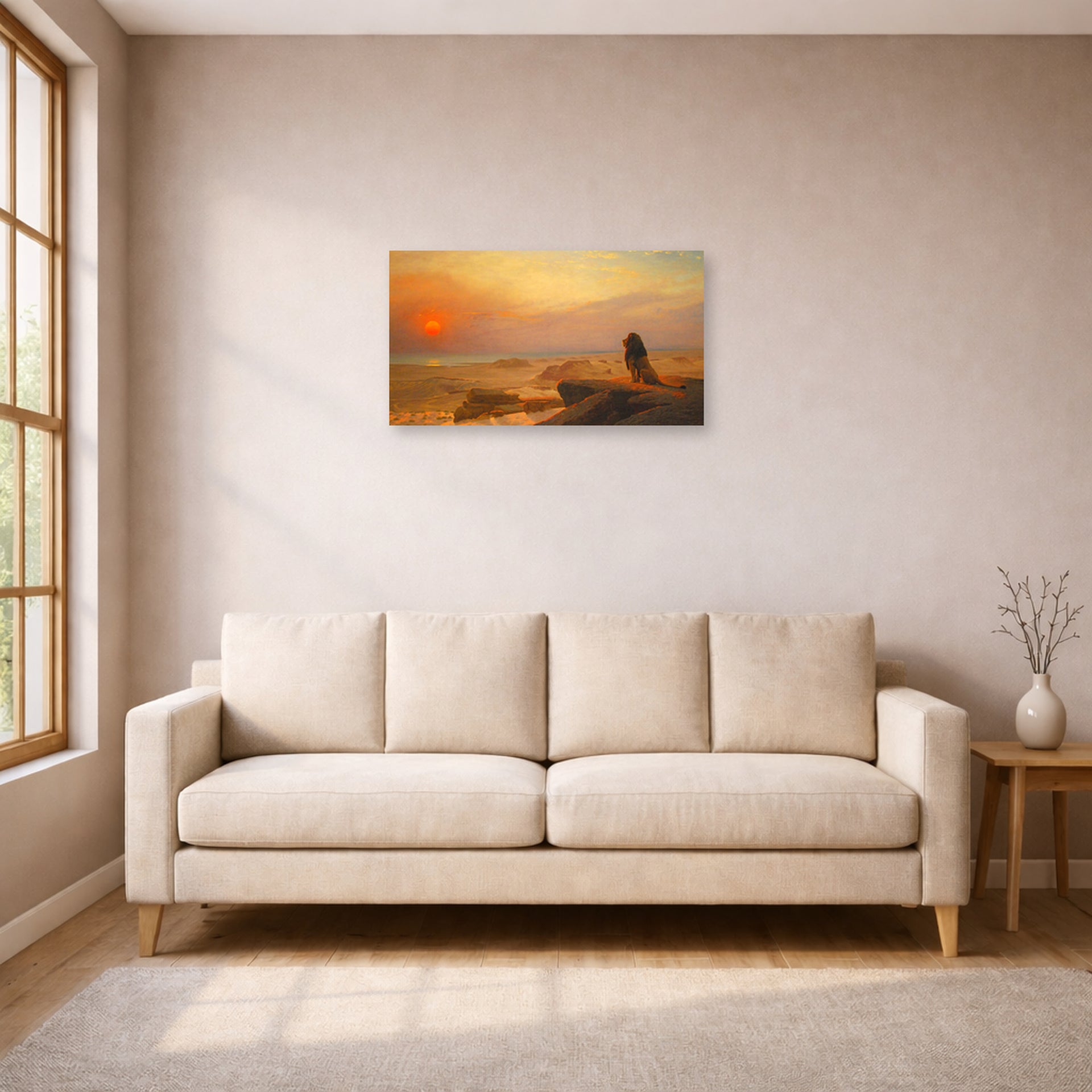 Jean-Leon Gerome - The Two Majesties - poster print lifestyle living room 1 unframed