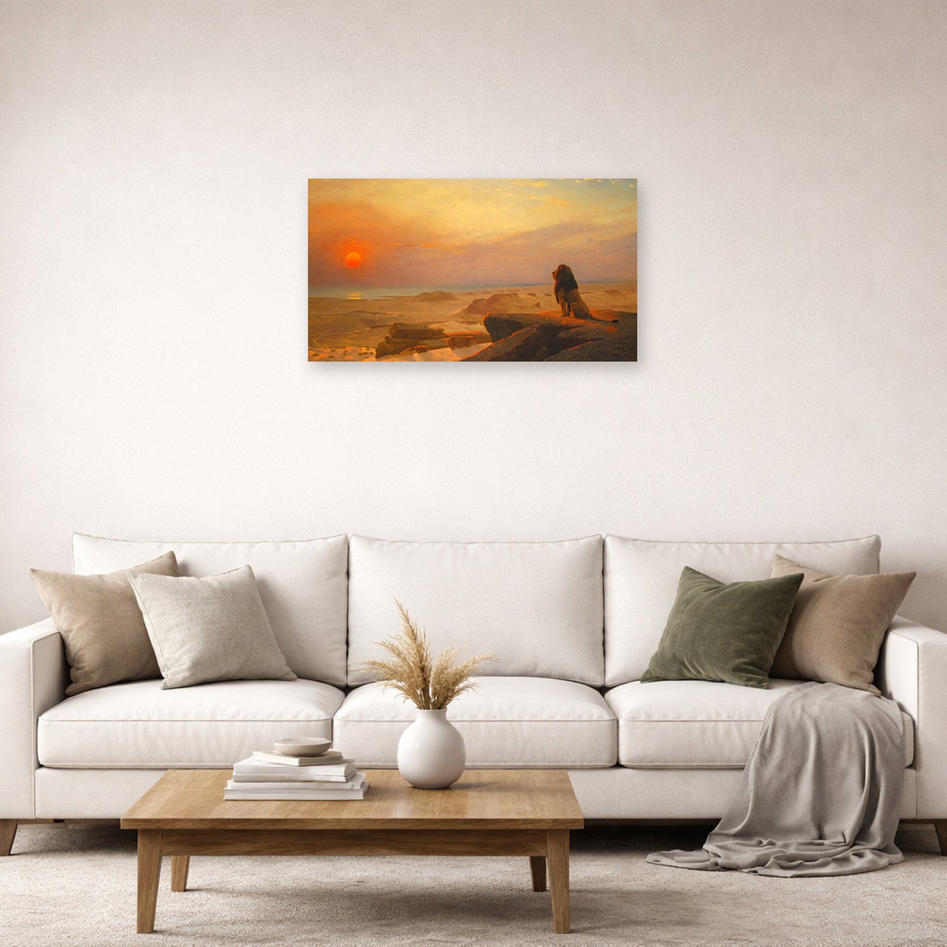 Jean-Leon Gerome - The Two Majesties - poster print lifestyle living room 2 unframed