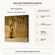 Jean-Leon Gerome - The Wailing Wall - gallery wrap product details infographic
