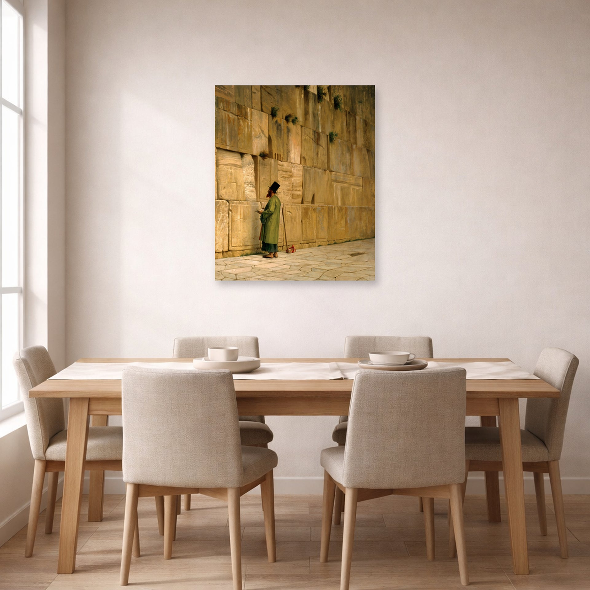 Jean-Leon Gerome - The Wailing Wall - poster print lifestyle dining unframed