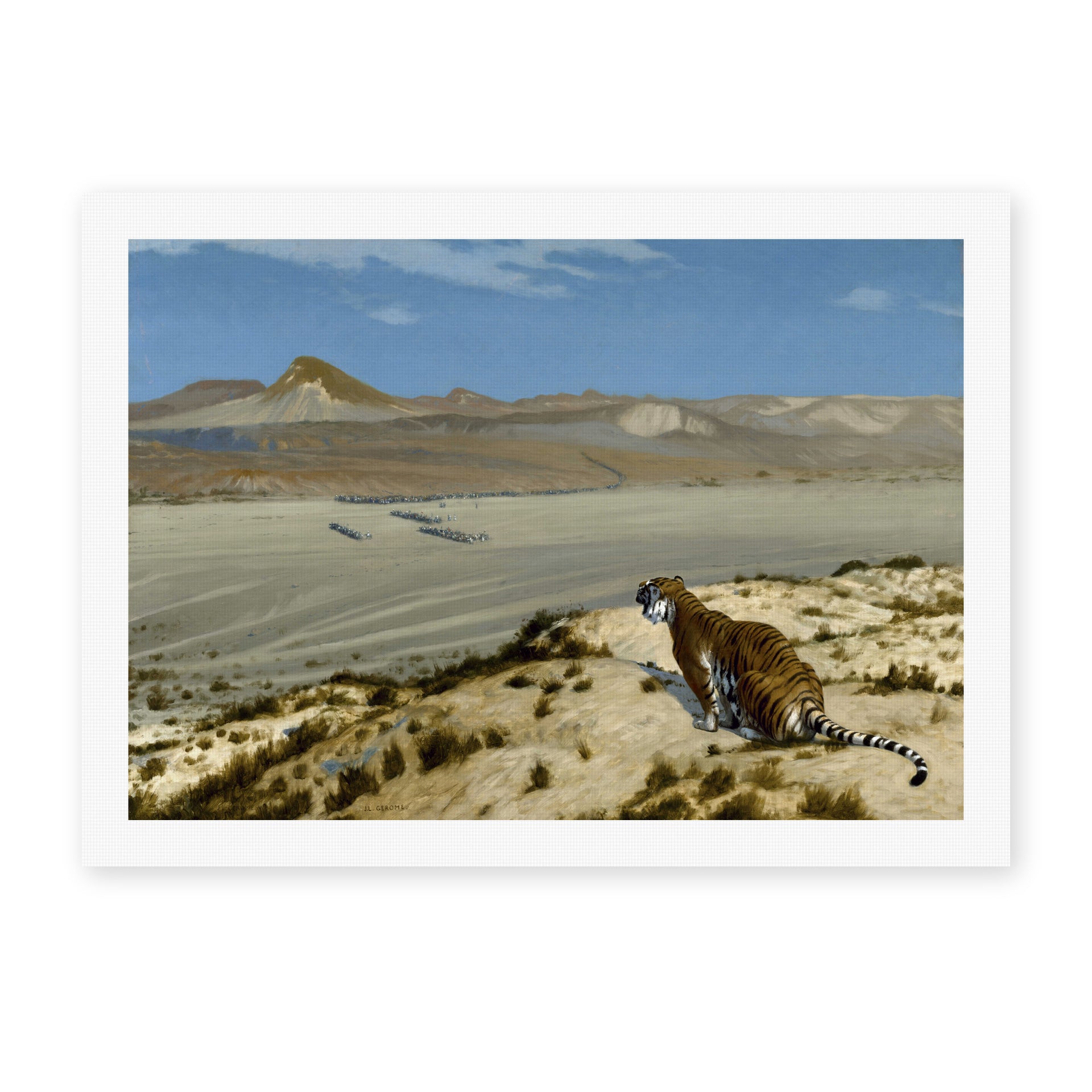 Jean-Leon Gerome - Tiger on the Watch - canvas print hero