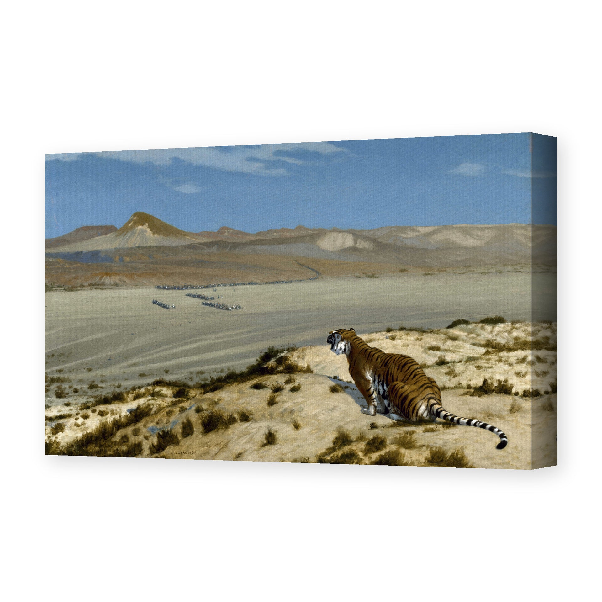 Jean-Leon Gerome - Tiger on the Watch - gallery wrap hero
