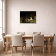 Jean-Leon Gerome - Tigress and Her Cubs - gallery wrap lifestyle dining