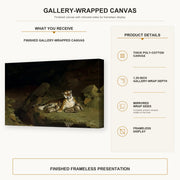 Jean-Leon Gerome - Tigress and Her Cubs - gallery wrap product details infographic