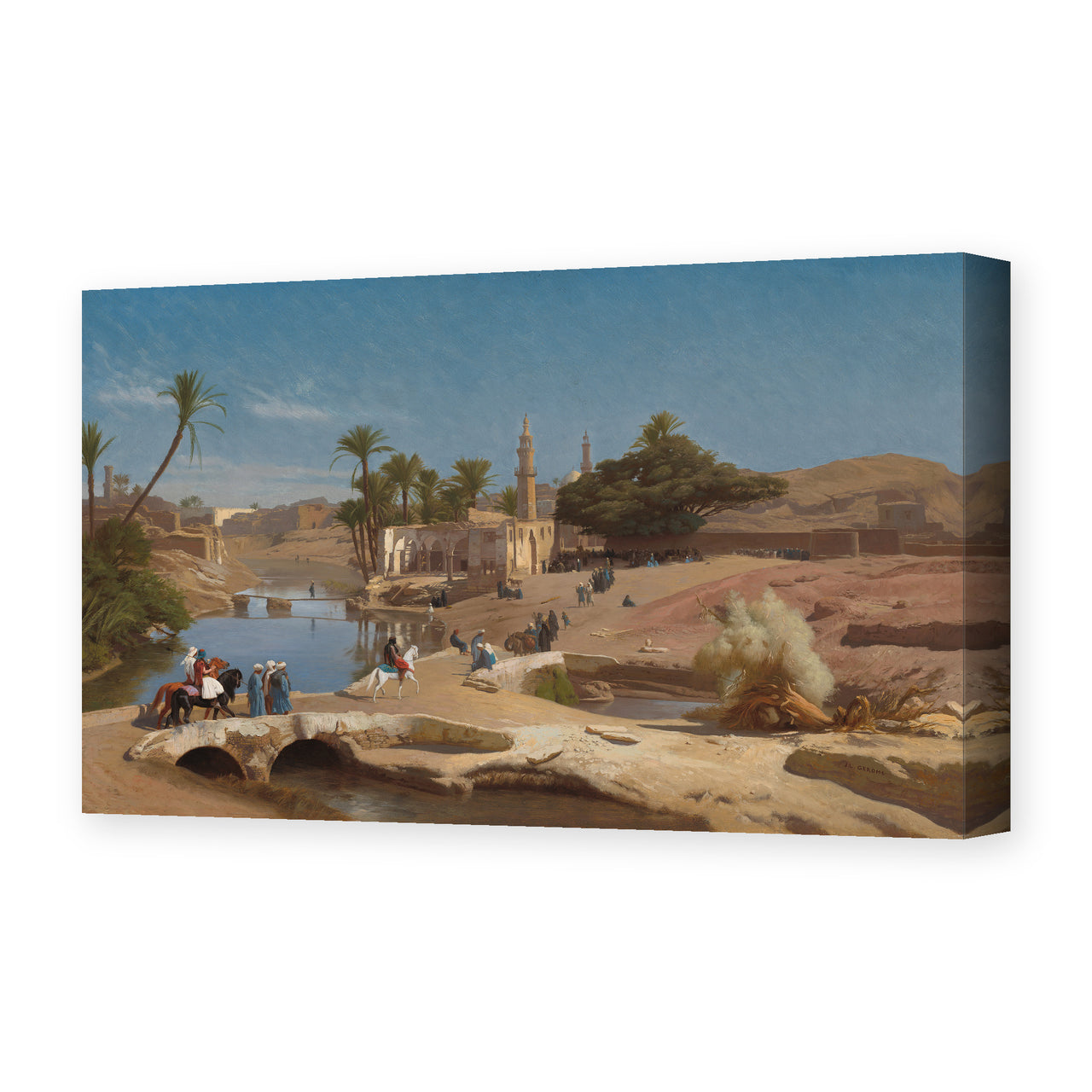 Jean-Leon Gerome - View of Medinet El Fayoum - gallery wrap hero