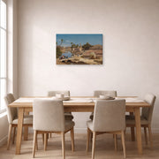 Jean-Leon Gerome - View of Medinet El Fayoum - gallery wrap lifestyle dining