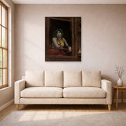 Jean-Leon Gerome - Woman at a Balcony - poster print lifestyle living room 1 unframed