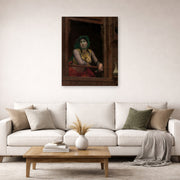 Jean-Leon Gerome - Woman at a Balcony - poster print lifestyle living room 2 unframed