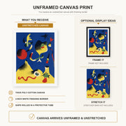 Joan Miro - Air - canvas print combined product and display infographic frame and bars not included