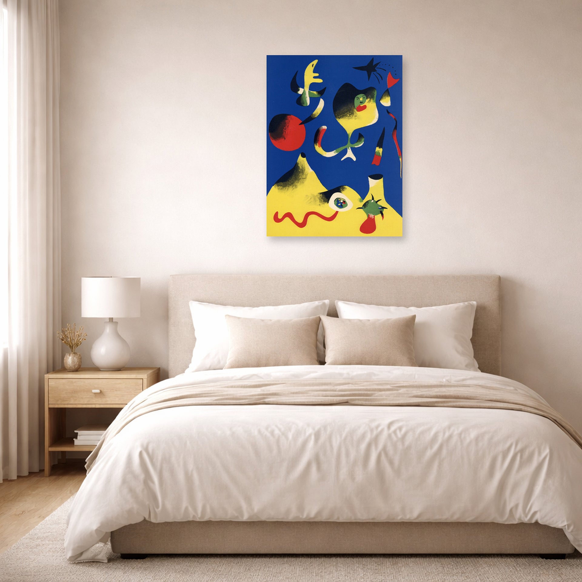 Joan Miro - Air - poster print lifestyle bedroom unframed