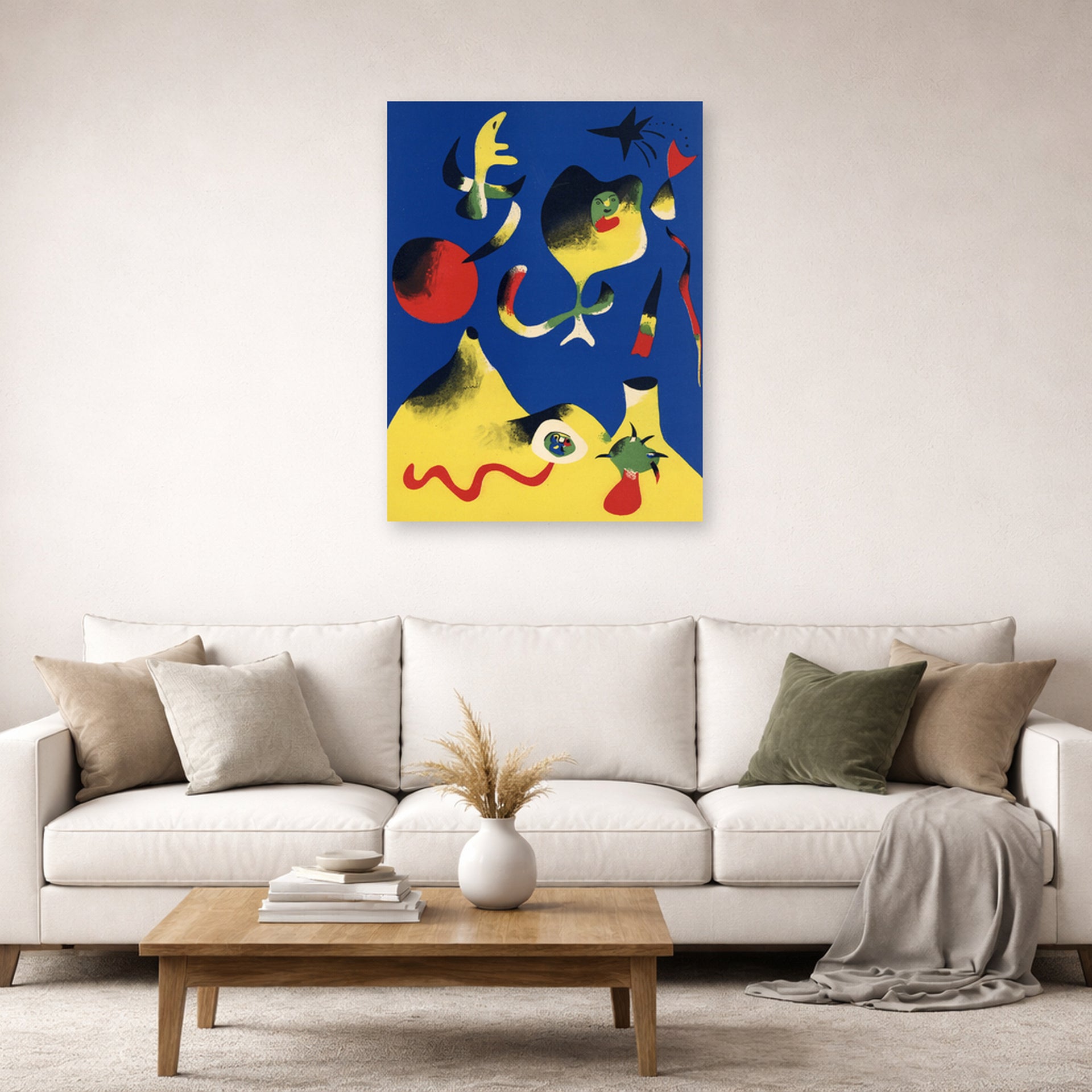 Joan Miro - Air - poster print lifestyle living room 2 unframed