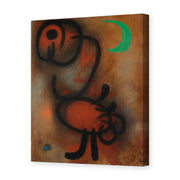 Joan Miró's 'Bird' painting reproduced as a gallery-wrapped canvas print
