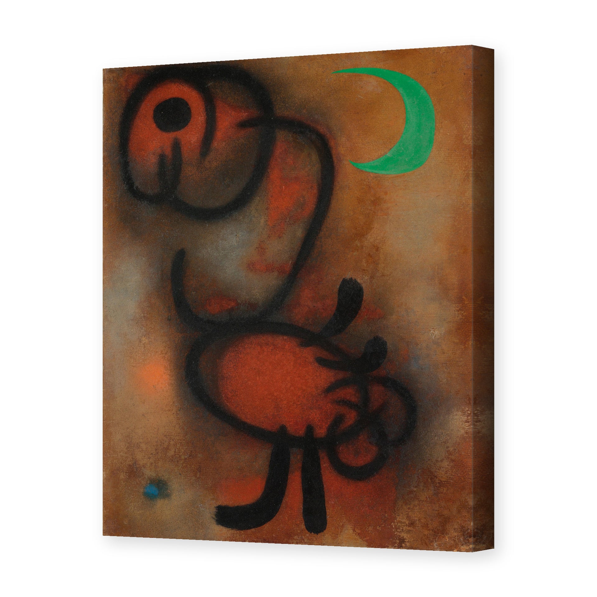 Joan Miró's 'Bird' painting reproduced as a gallery-wrapped canvas print