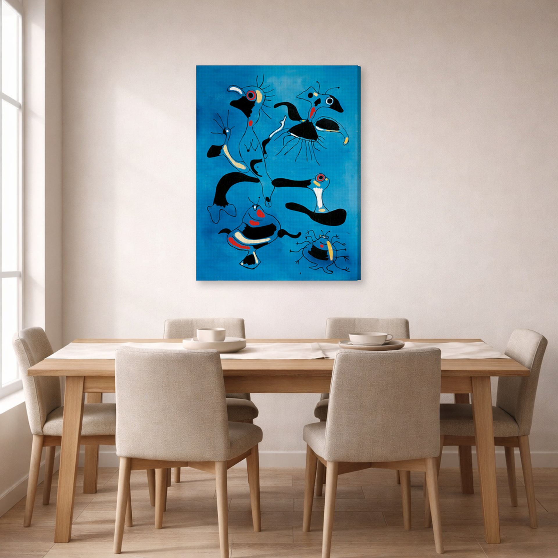 Joan Miro - Birds and Insects - gallery wrap lifestyle dining