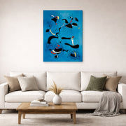 Joan Miro - Birds and Insects - gallery wrap lifestyle living room 2