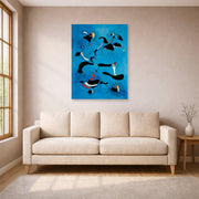 Joan Miro - Birds and Insects - poster print lifestyle living room 1 unframed