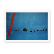 Joan Miró's 'Blue' painting reproduced as a rolled canvas print