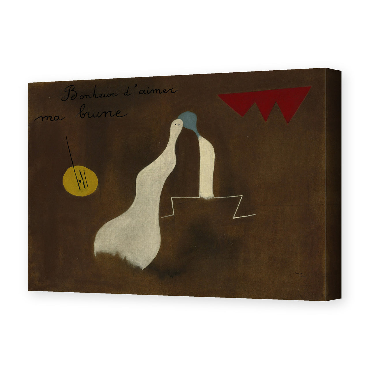 Joan Miro - Bonheur D'aimer Ma Brune - gallery wrap hero