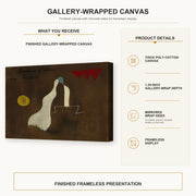 Joan Miro - Bonheur D'aimer Ma Brune - gallery wrap product details infographic