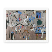 Joan Miró's 'Carnival of Harlequin' painting reproduced as a rolled canvas print