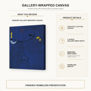 Joan Miro - Catalan Peasant with a Guitar - gallery wrap product details infographic