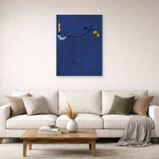 Joan Miro - Catalan Peasant with a Guitar - poster print lifestyle living room 2 unframed