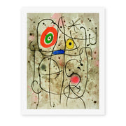 Joan Miró's 'Composition Au Visage' painting reproduced as a rolled canvas print