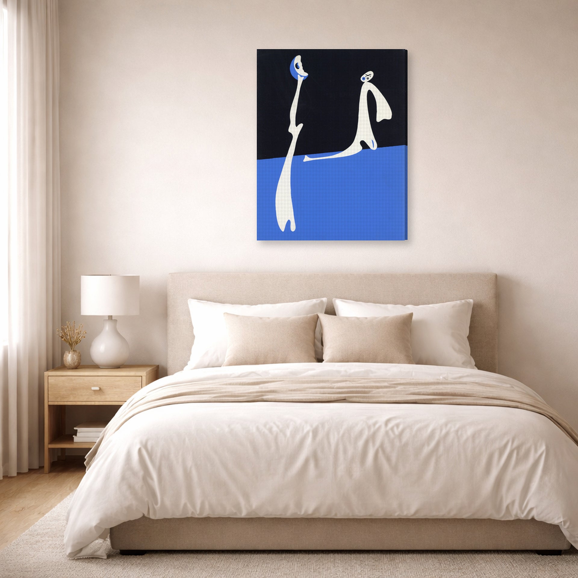 Joan Miro - Composition - gallery wrap lifestyle bedroom