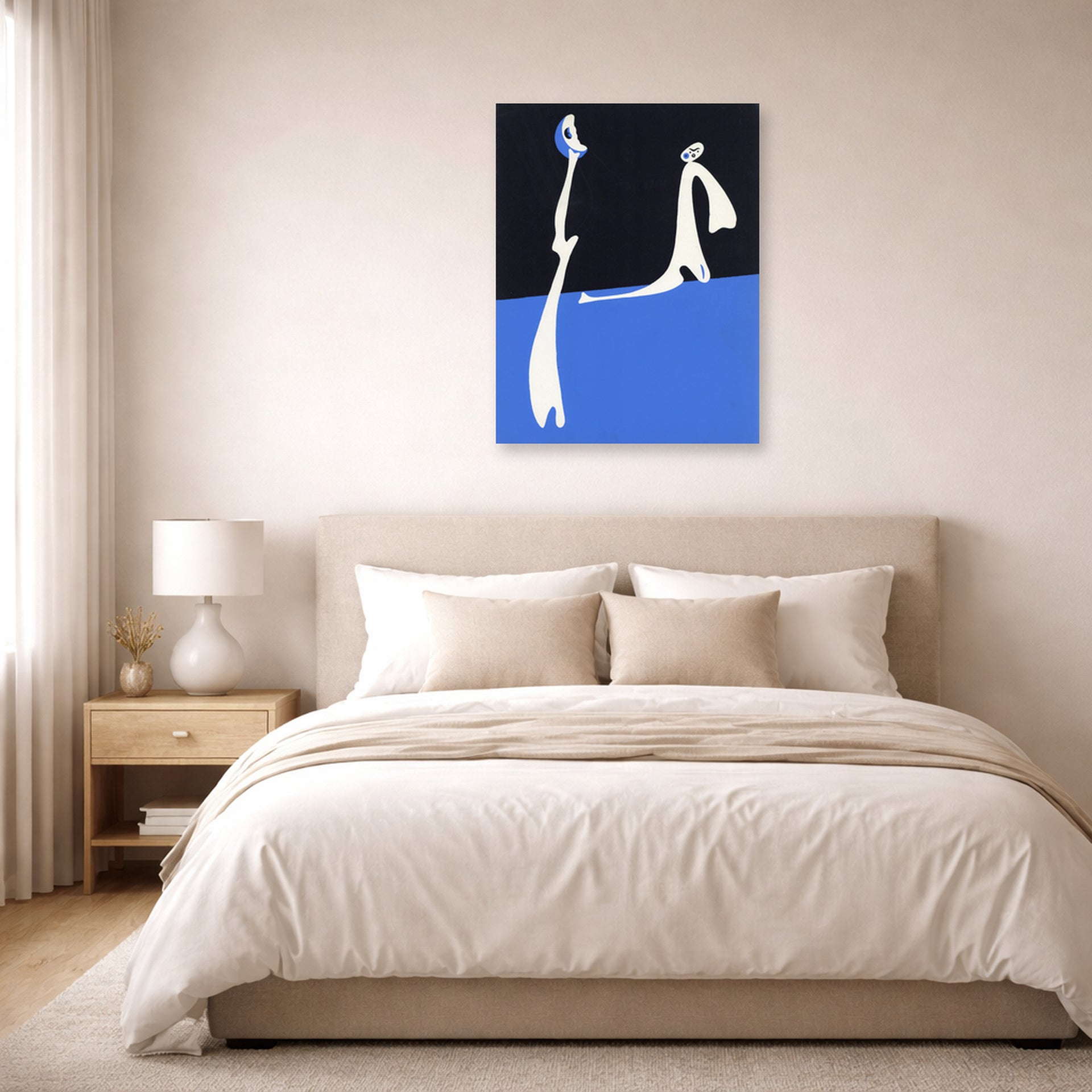 Joan Miro - Composition - poster print lifestyle bedroom unframed