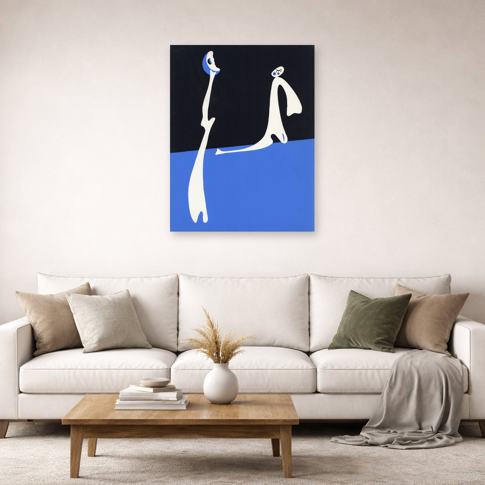 Joan Miro - Composition - poster print lifestyle living room 2 unframed