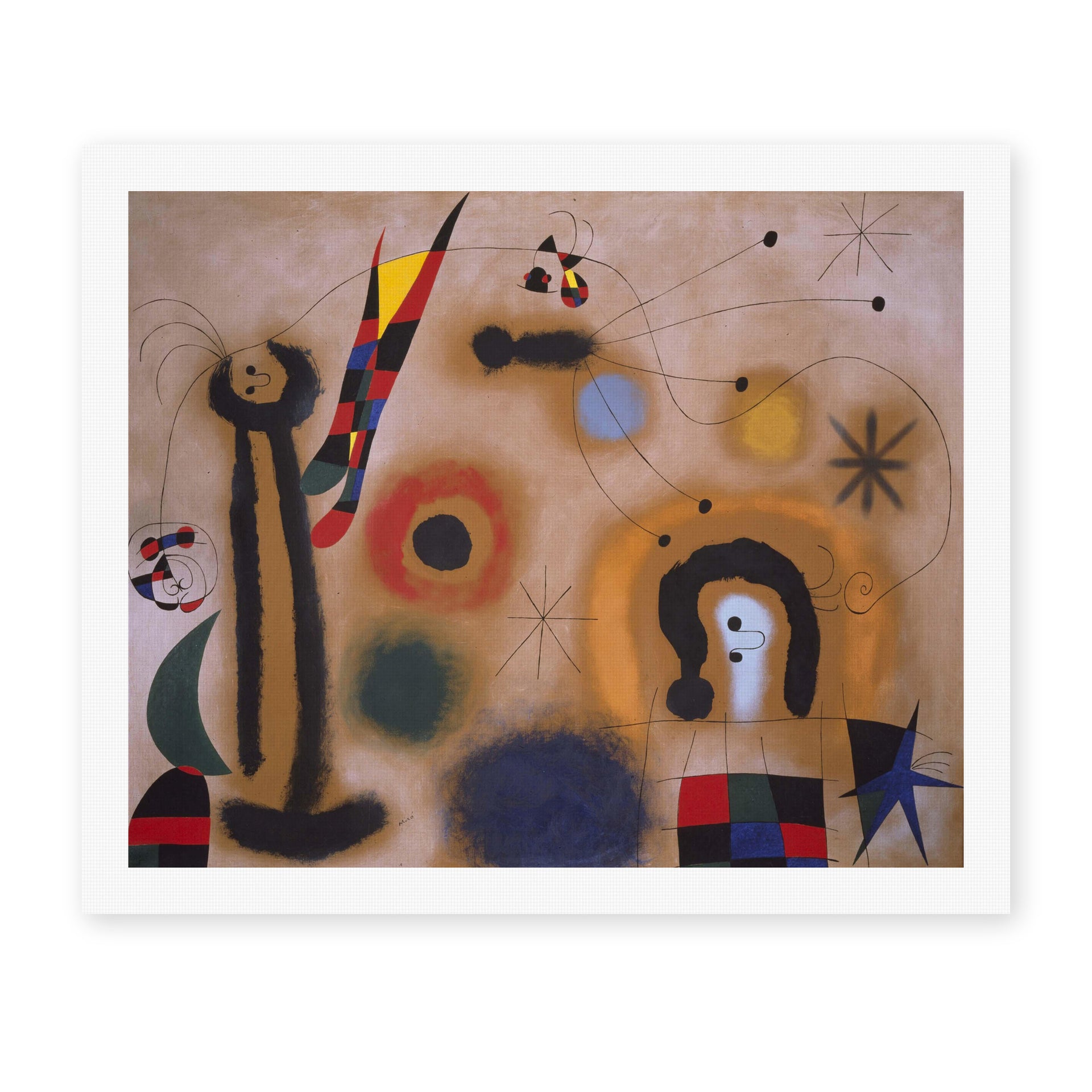 Joan Miro - Dragonfly with Red Wings - canvas print hero