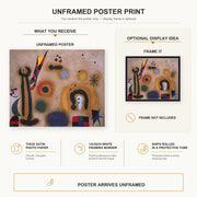 Joan Miro - Dragonfly with Red Wings - poster print combined product and display infographic