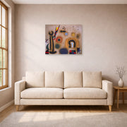 Joan Miro - Dragonfly with Red Wings - poster print lifestyle living room 1 unframed