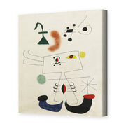 Joan Miró's 'Emme Revant De L'evasion' painting reproduced as a gallery-wrapped canvas print