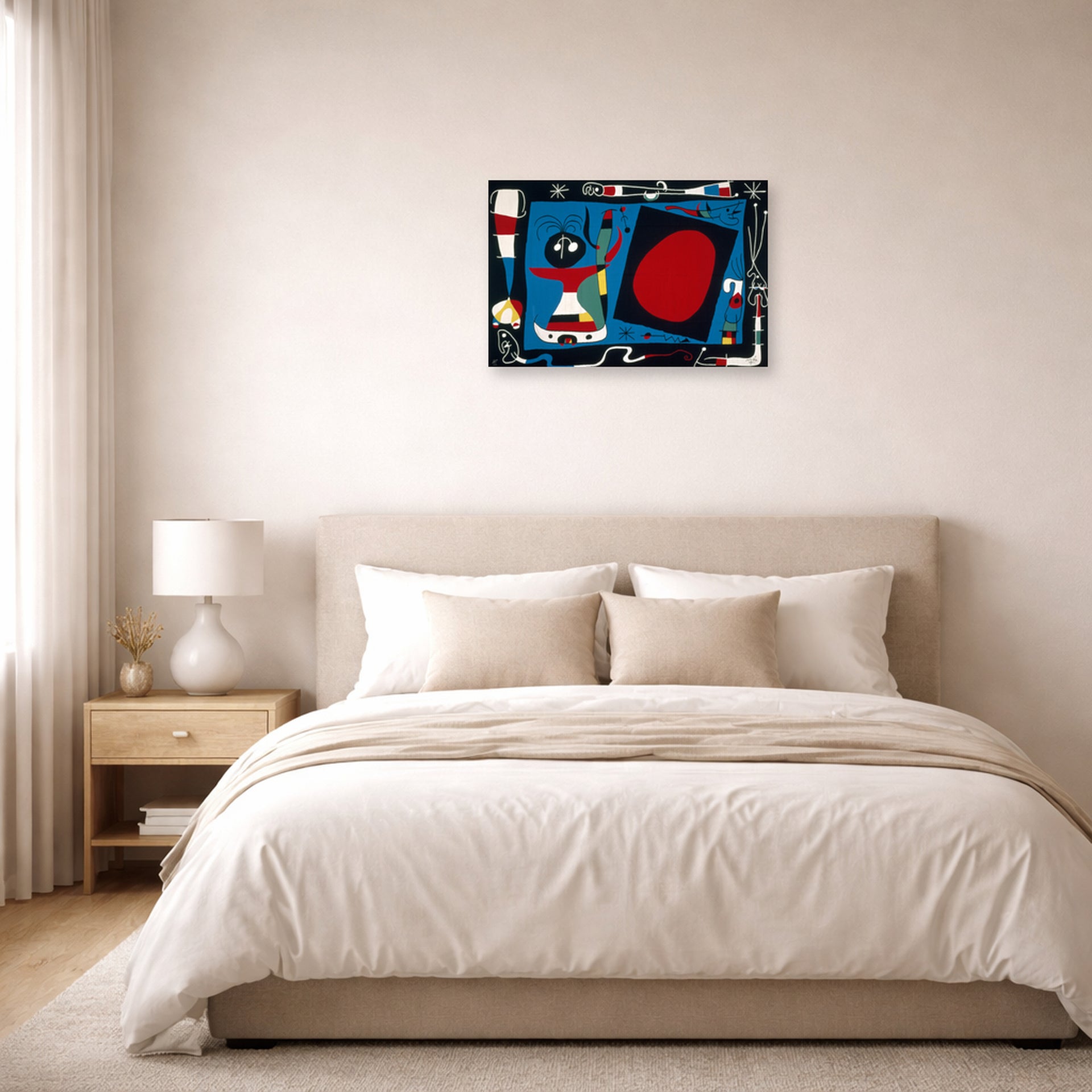 Joan Miro - Femme Au Miroir - poster print lifestyle bedroom unframed